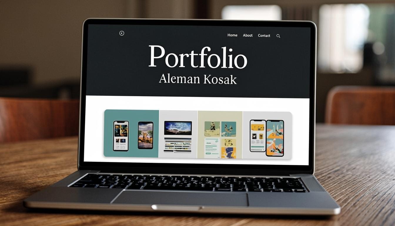 Personal portfolio website built with WordPress and Elementor